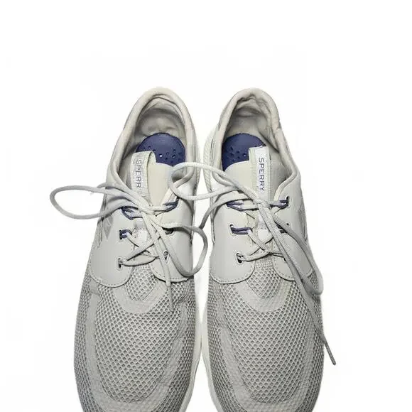 Sperry Mens 7 Seas 3-Eye Mesh Boat Shoes Gray Casual Size 12 - Picture 10 of 13